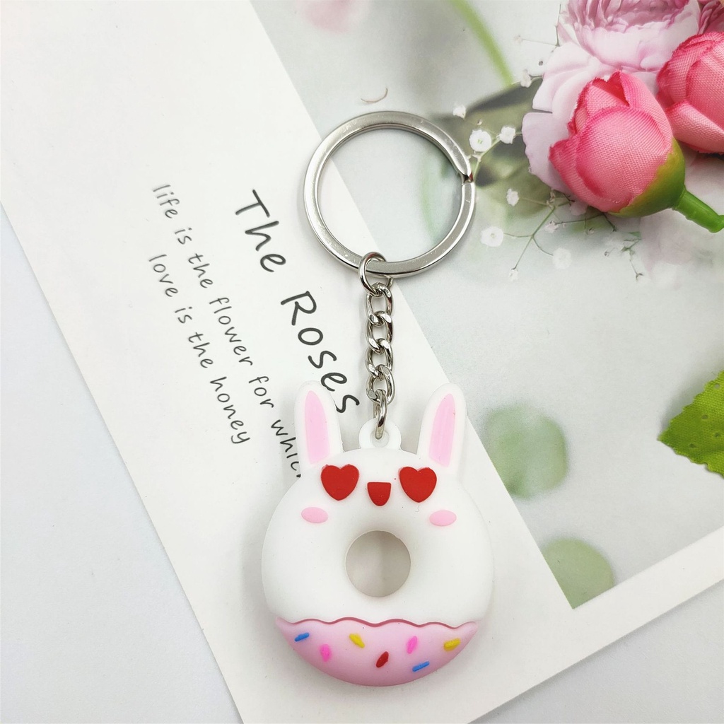 Móc khóa chiếc bánh vòng tròn xinh xắn