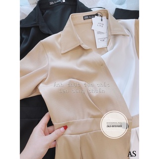 ✨BÁN SỈ✨Đầm phối 2 màu đai eo tay bồng