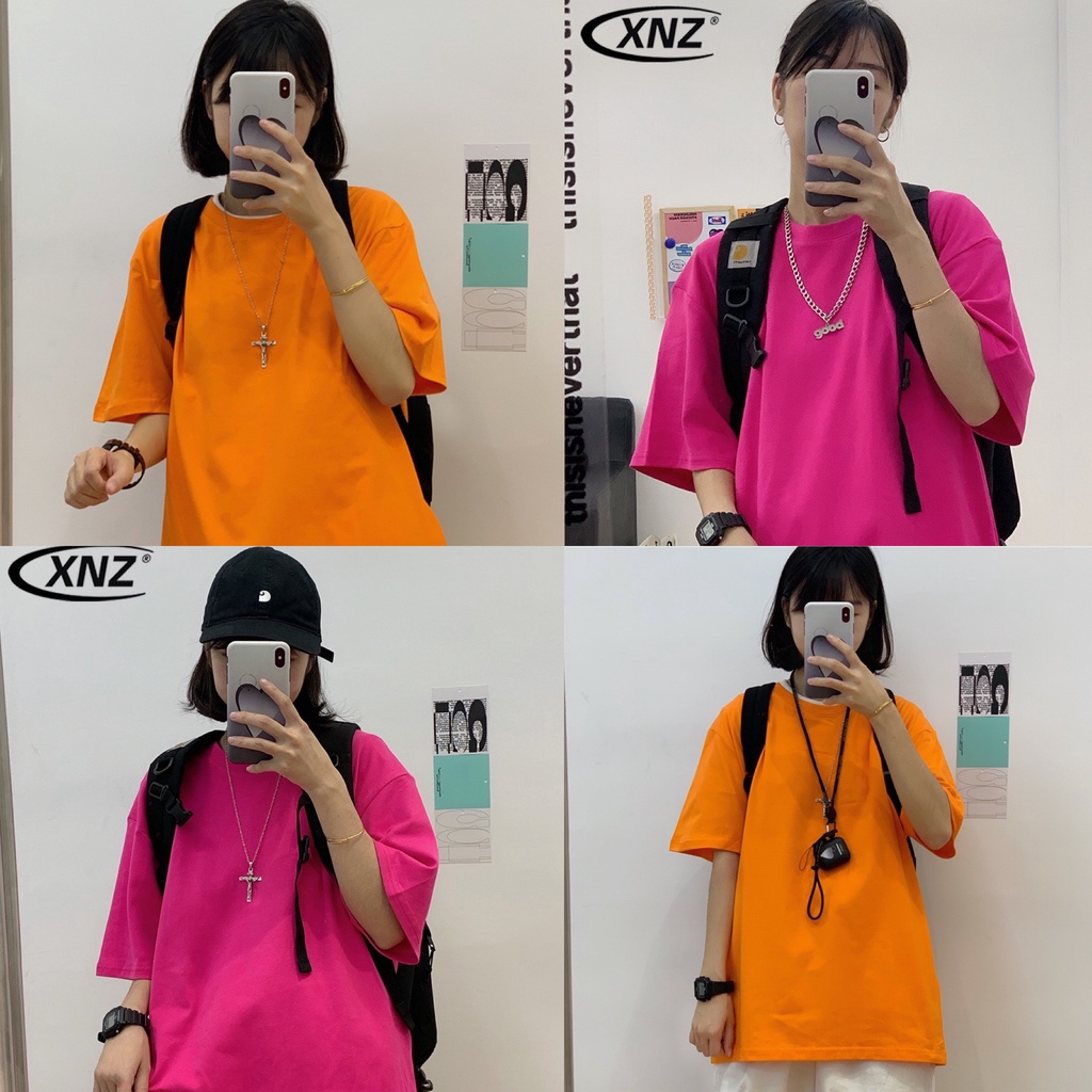 Áo phông trơn tay lỡ form rộng unisex Neko.sg