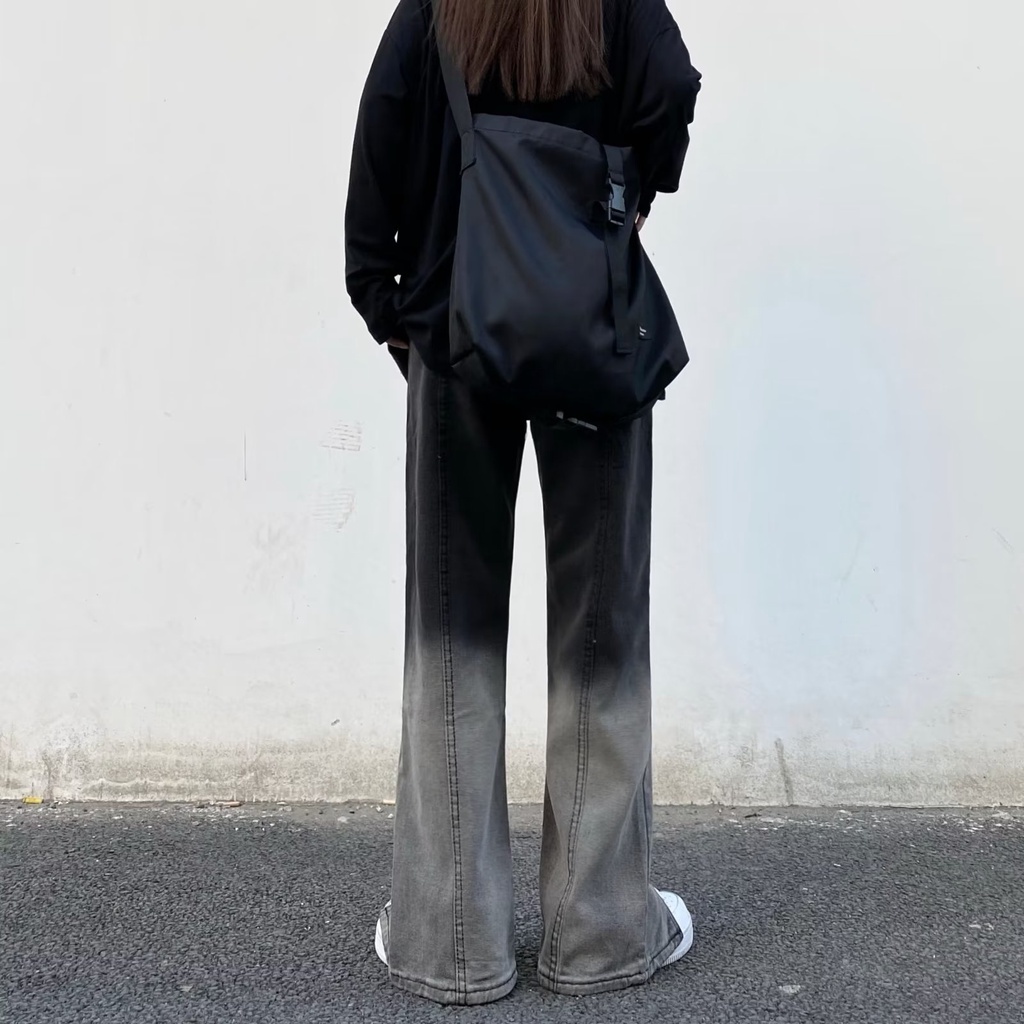 quần jean ống rộng nữ đồ đôi unisex quần bò ống rộng thời trang quần jean bé gái trẻ tuổi quần jean nam cao cấp from rộng Quần jean ôm