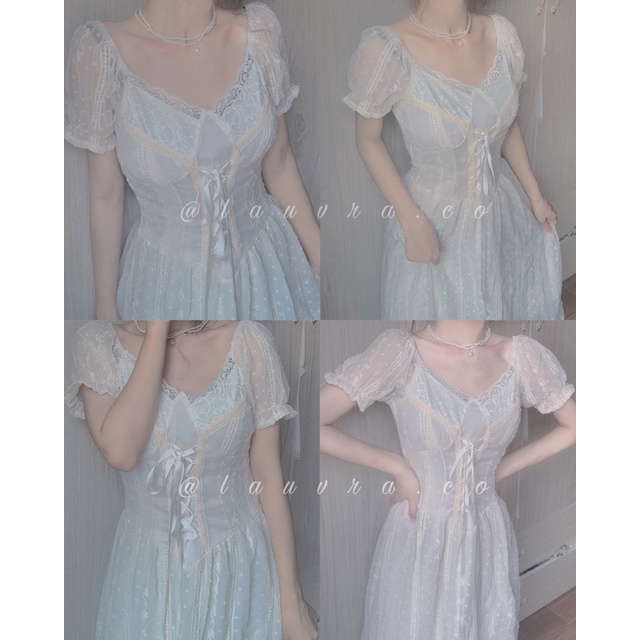 VÁY CÔNG CHÚA RETRO CỔ TÍCH VINTAGE PROM DỰ TIỆC CHỤP ẢNH KỶ YẾU- ĐẦM THẮT DÂY CHỤP ẢNH NÀNG THƠ HÀN QUỐC ULLZANG