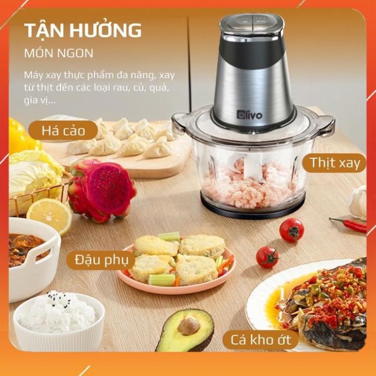 Máy xay thịt, máy xay đa năng Olivo FC21 công suất 500w Dung tích 2.1L  - BH 12 tháng