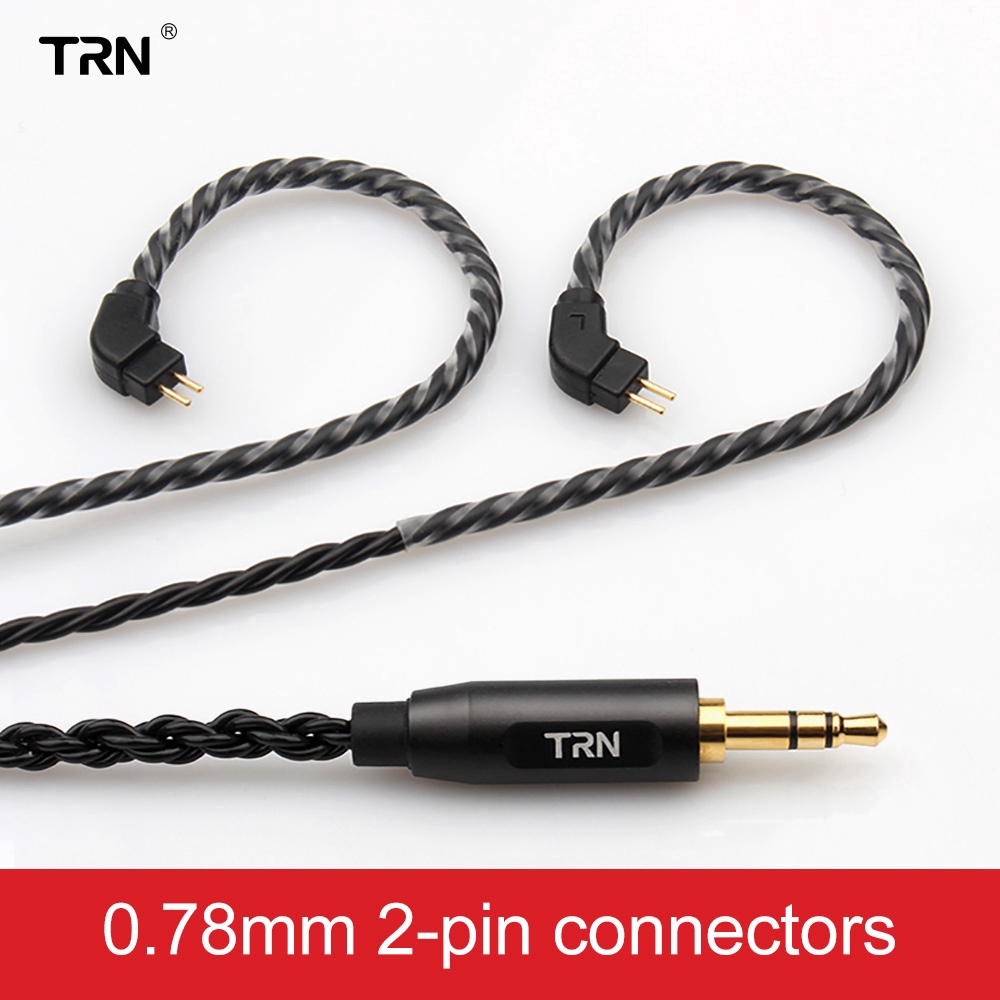 TRN 6 Core Dây cáp lõi đồng iem 2Pin mmcx