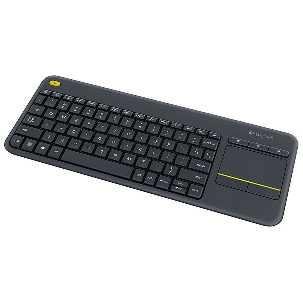 Bàn phím Logitech K400 Plus không dây tích hợp chuột cảm ứng siêu mỏng - Hàng chính hãng - Bảo hành 12 tháng 1 đổi 1