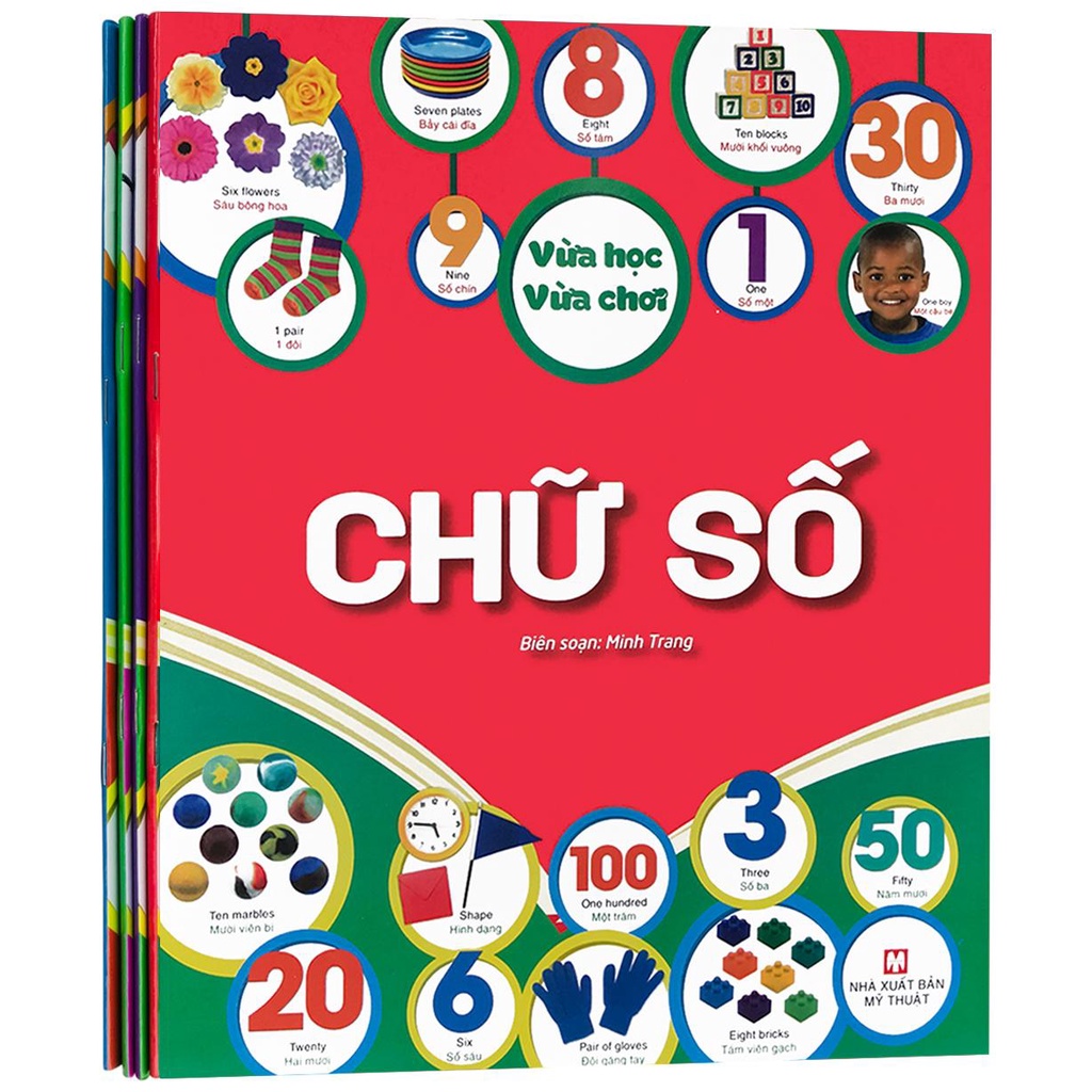 Sách - Vừa Học - Vừa Chơi: Chữ Số, Bảng Chữ Cái Tiếng Anh, Động Vật, Từ Vựng Tiếng Anh (Bộ 4 quyển, lẻ tùy chọn)