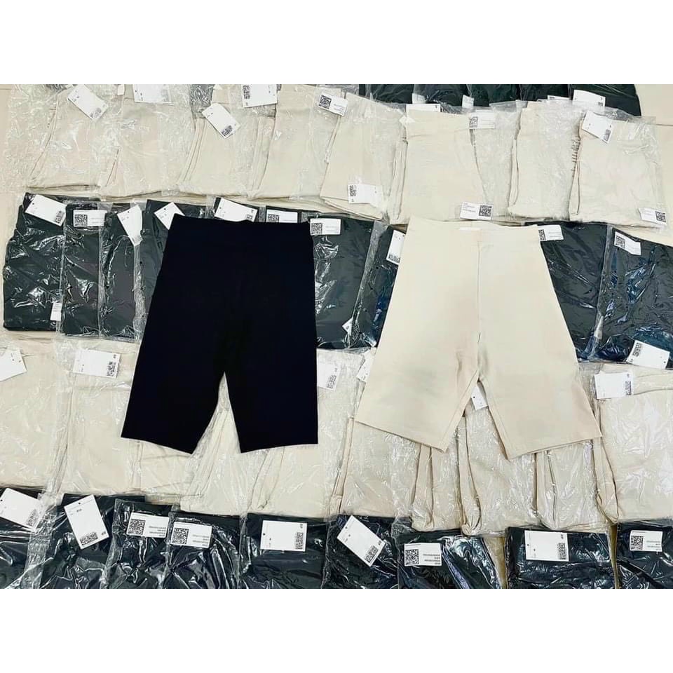 QNN9 - SET 2 QUẦN LEGGING NGỐ ĐEN- TRẮNG SỮA NỮ