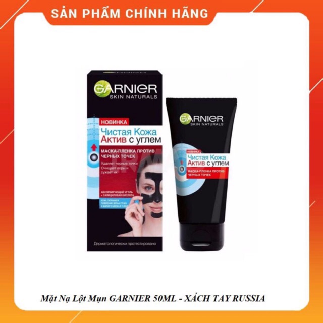 Mặt Nạ Lột Mụn GARNIER ❤️ Lột Mụn Cám - Mụn Đầu Đen Hiệu Quả 50ml