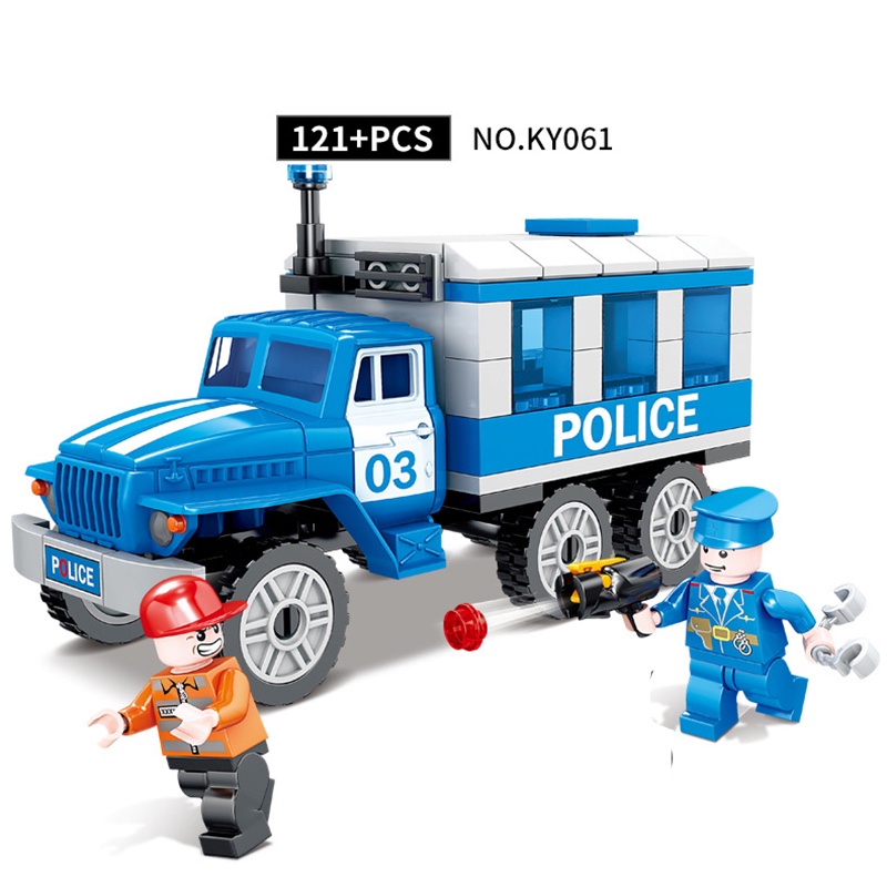 Lego City Swat - Đồ Chơi Lego Minecraft Lắp Ghép Cảnh Sát Trấn Áp Tội Phạm Cướp Tiền - 125 Chi Tiết - PiBo