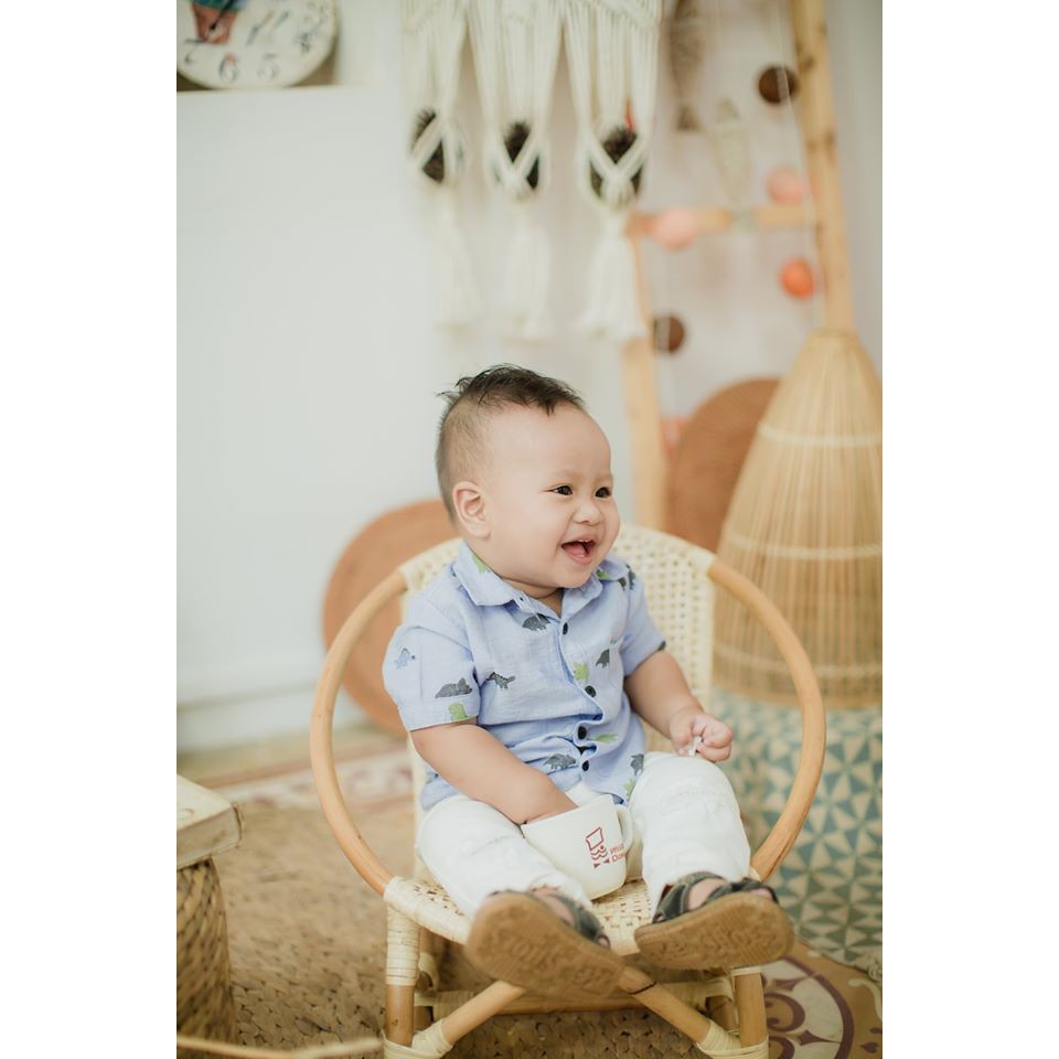 Ghế mây  thư giãn  trẻ em dành cho studio, có ảnh thật dành cho bé từ 1 đến 6 tuổi kích thước rộng 35 cm cao 49 cm | BigBuy360 - bigbuy360.vn