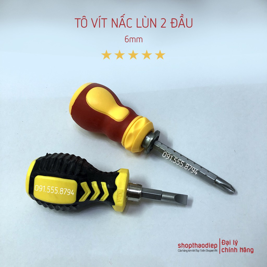 [HÀNG LOẠI 1] Tô Vít Nấc Lùn 2 Đầu Có Nam Châm, Tô Vít Đa Năng 2 Đầu Điều Chỉnh Độ Dài