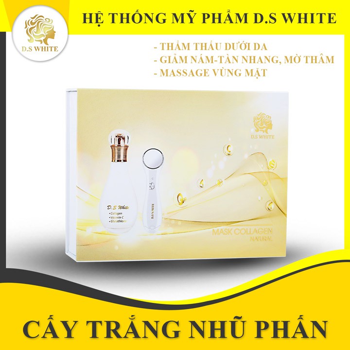 Cấy Trắng Da D.S White Chính Hãng - 3 Bước Trắng Da Tại Nhà Từ Nhũ Phấn Hoa