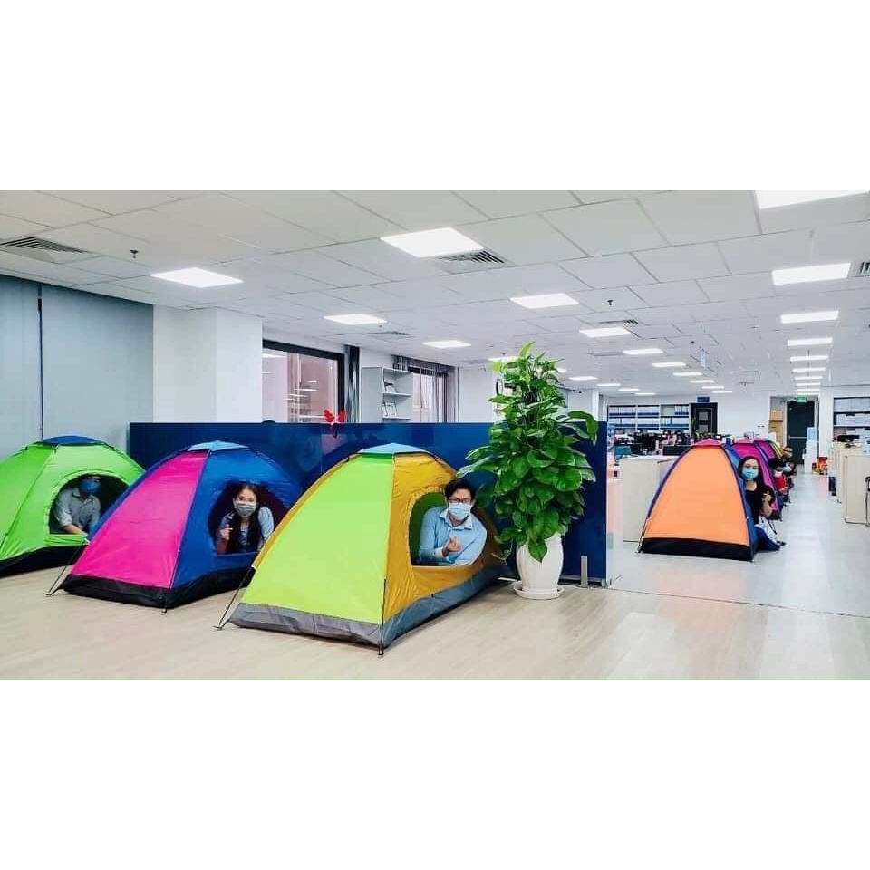 Lều phượt cắm trại vải dù rằn ri , lều du lịch picnic gia đình , chống muỗi , chống nước cho 2-3 người,3-4 người | BigBuy360 - bigbuy360.vn