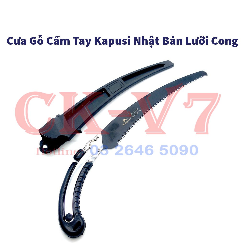 Cưa Nhật, Cưa Gỗ Cầm Tay Kapusi Nhật Bản Lưỡi Cong Cao Cấp