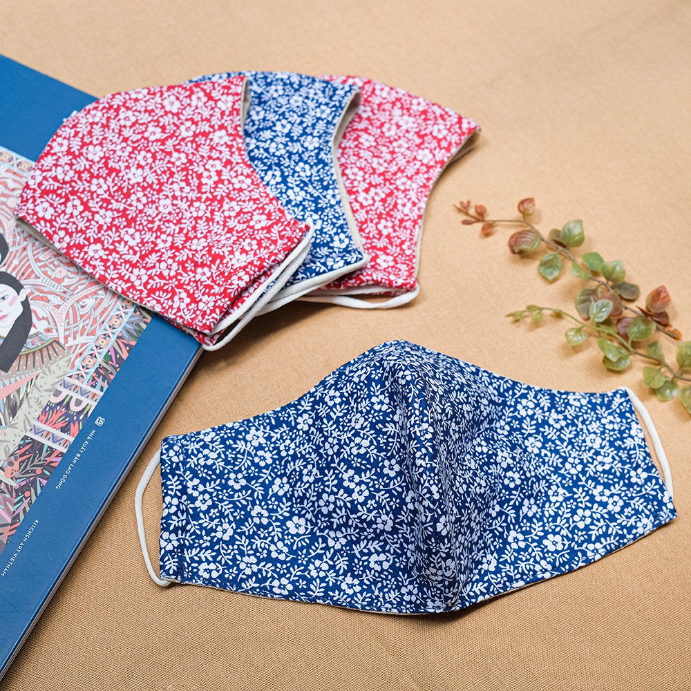 Khẩu Trang Vải 3 lớp Hoa Nhí handmade - KTHTBT | BigBuy360 - bigbuy360.vn