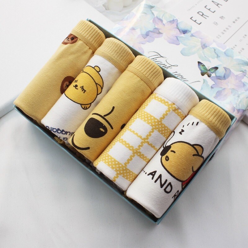 Quần lót cotton co giãn 4 chiều hình gấu cute 616