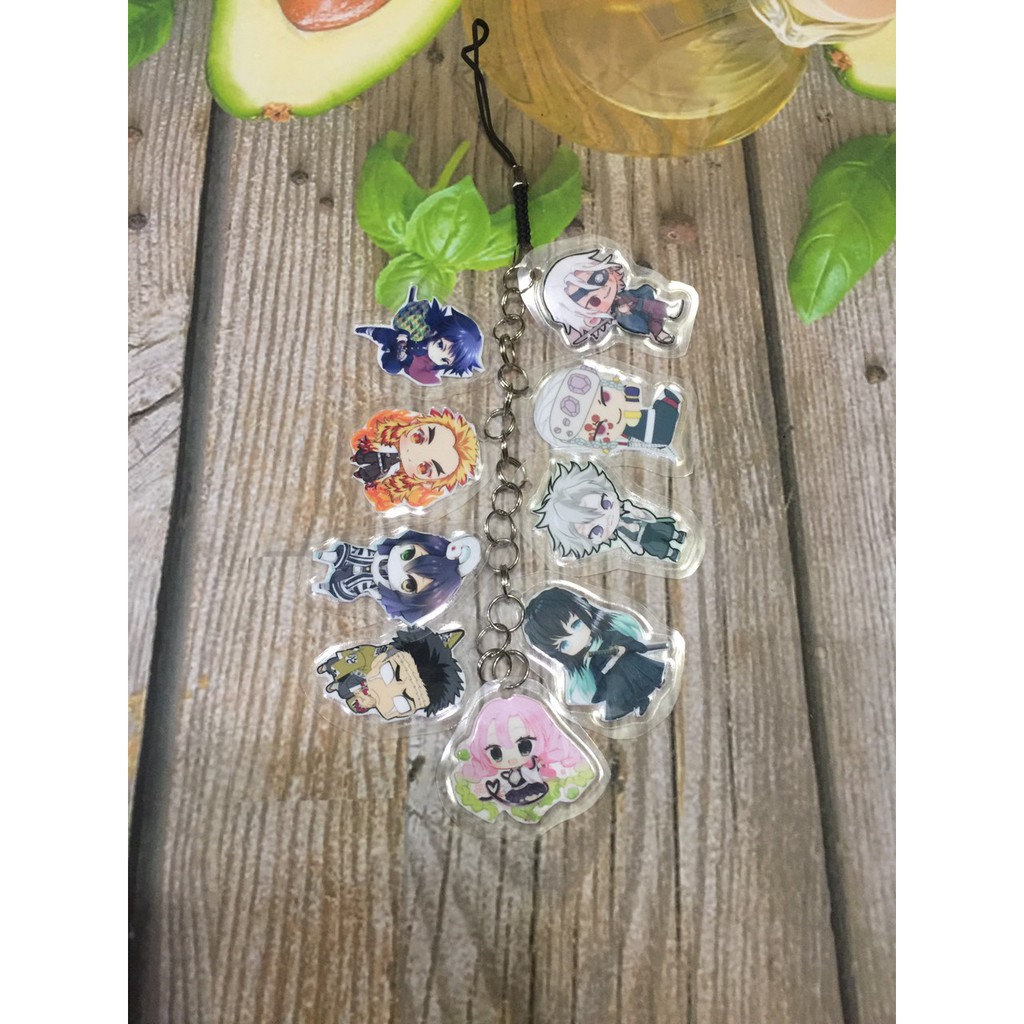 Móc khóa dây anime kimetsu no yaiba các trụ