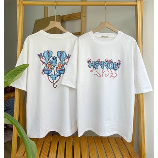 Áo thun Tee Basic V6 Heyyou - Áo thun cotton dầy dặn - ( V18 )