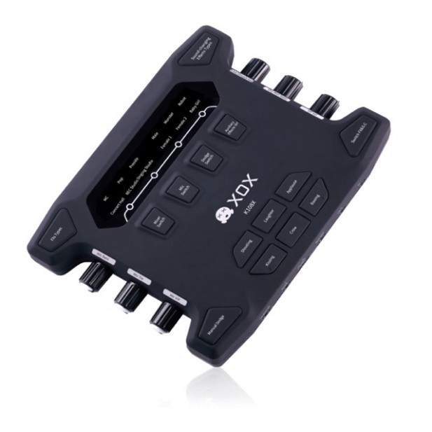 Sound card XOX K10 bản 2018 cho micro thu âm có autu-tune- Dòng sound card k10 có hỗ trợ cài đặt các phầm mền ♥️♥️