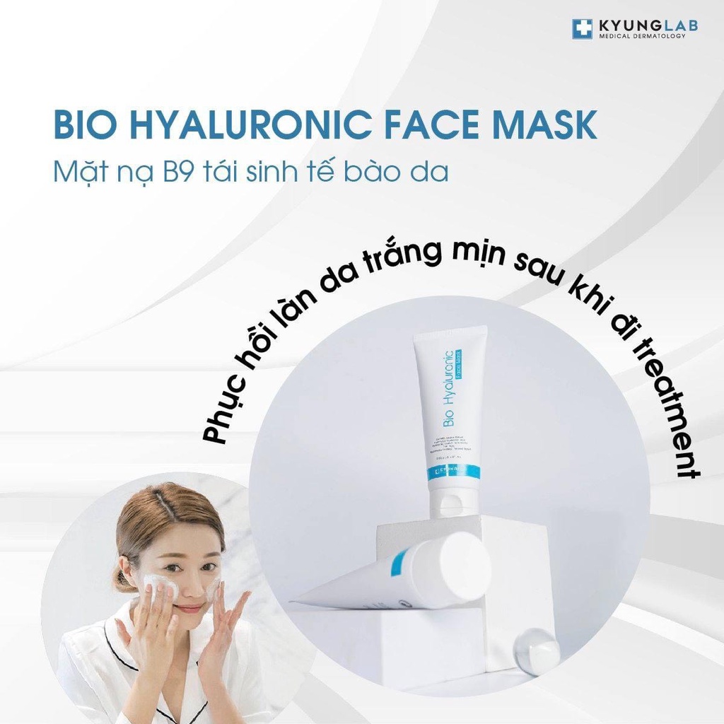 Mặt nạ KYUNG LAB VITAMIN B9 BIO HYALURONIC FACE MASK cấp ẩm, làm dịu da, ngừa lão hóa 100ml