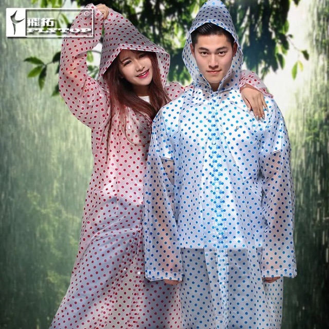 Áo mưa chấm bi Eva