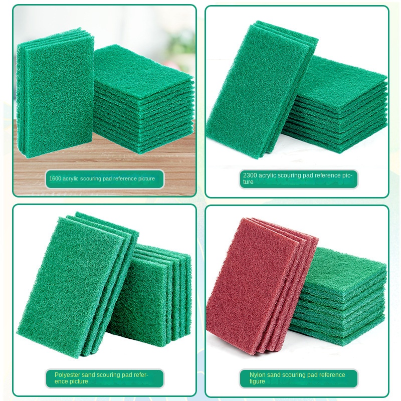 Set 10 Miếng Vải Lau Chén Đĩa Nhiều Màu Sắc Tiện Dụng