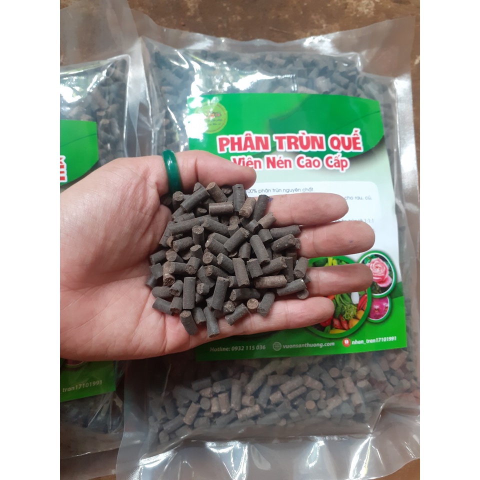 Phân Trùn Quế Viên Nén Ngu.yên Chất Vườn Sân Thượng Dùng Cho Rau, Củ, Quả Hoa, Cây Cảnh, Dâu, Hồng,.Khối Lượng Tùy Chọn