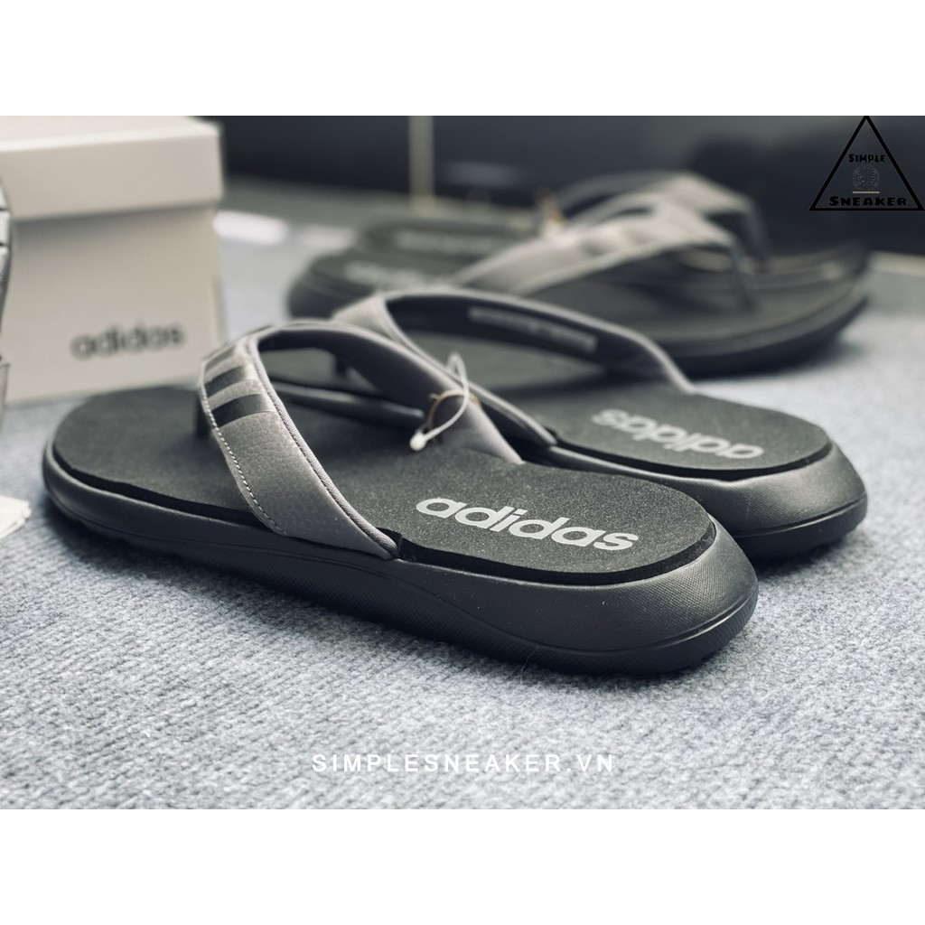 Dép Kẹp Adidas 🔥FREESHIP🔥 Adidas Comfort Flip Flops Core Black Chính Hãng - Dép Xỏ Ngón Adidas Auth