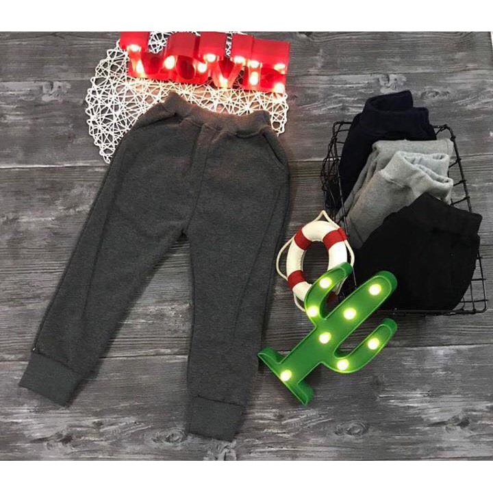 Quần nỉ lót lông bé trai