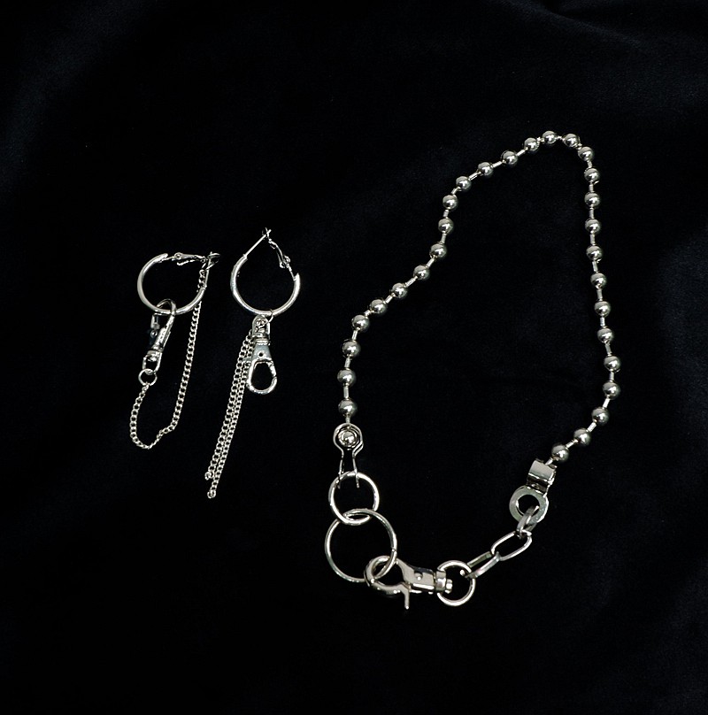 Vòng cổ Thép Phong Cách Hip Hop Thời Trang Hàn Quốc