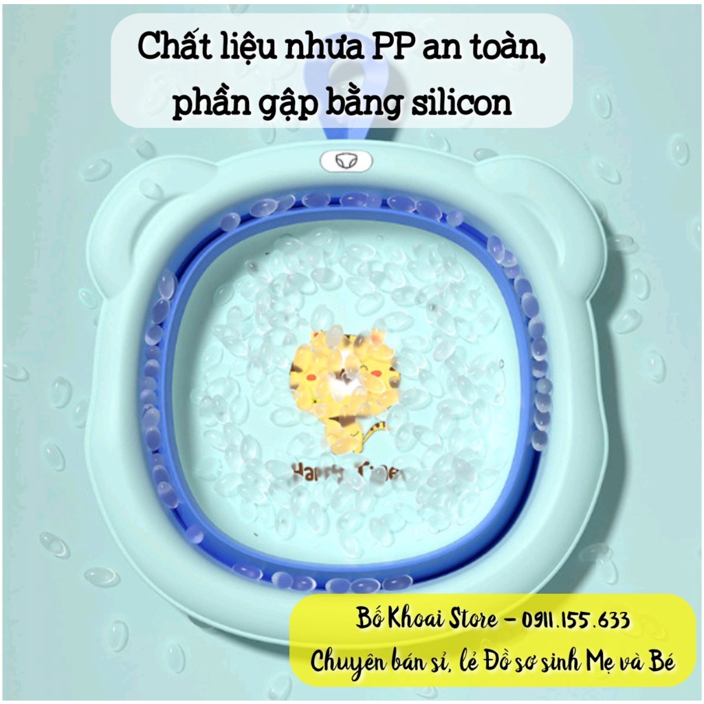 Chậu rửa mặt gập gọn - Chậu gập gọn hình Hổ - Bố Khoai Store