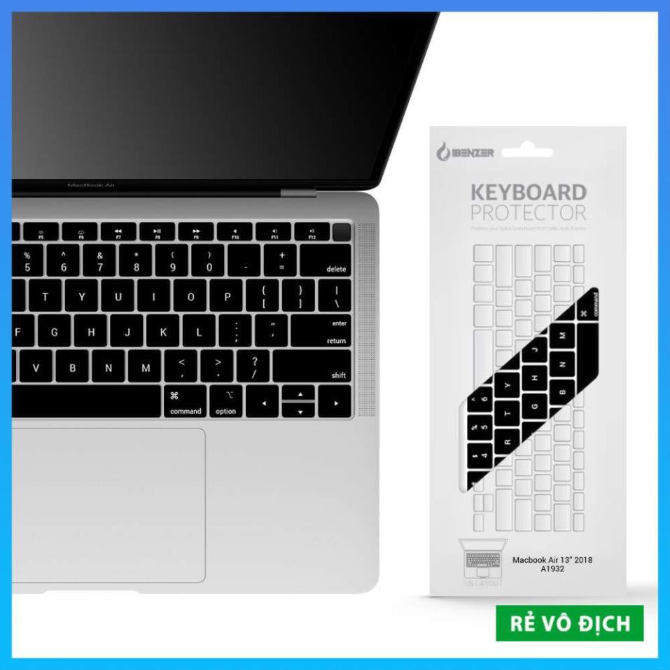 [Rẻ Vô Địch] Miếng Lót, Phủ Bàn Phím Silicon Macbook Air 13" (2018-2020) Model A1932 - Độ Trong Suốt 98%