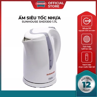 Ấm siêu tốc nhựa 1.7l sunhouse shd1300 - 1850w bảo hành chính hãng 12 tháng