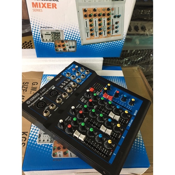 Bàn mixer YAMAHA V8BE và mixer 4line