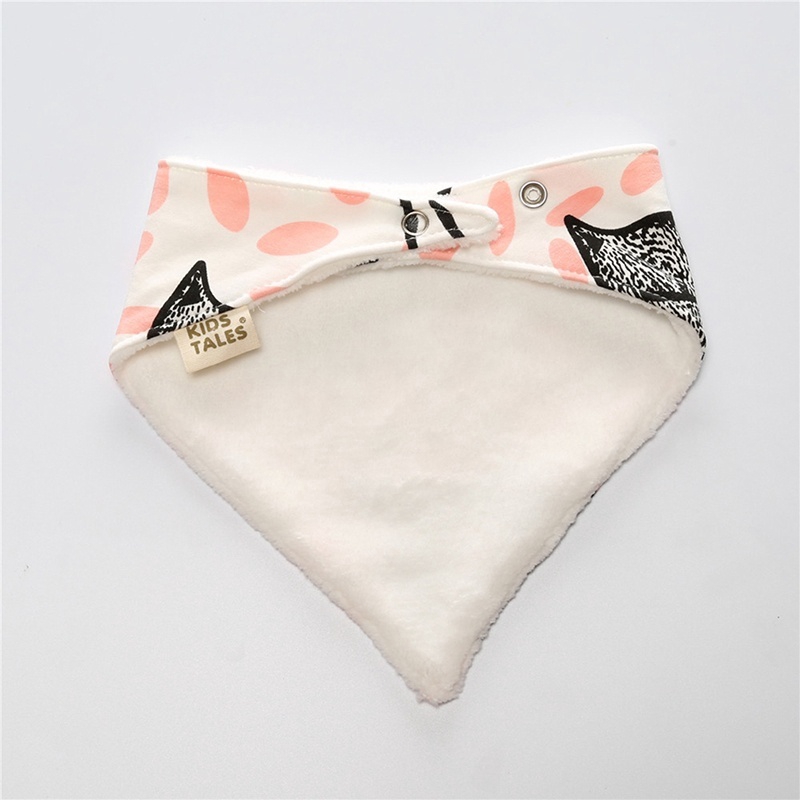 Yếm Ăn Vải Cotton Chống Thấm Nước In Hoạt Hình Dễ Thương Cho Bé