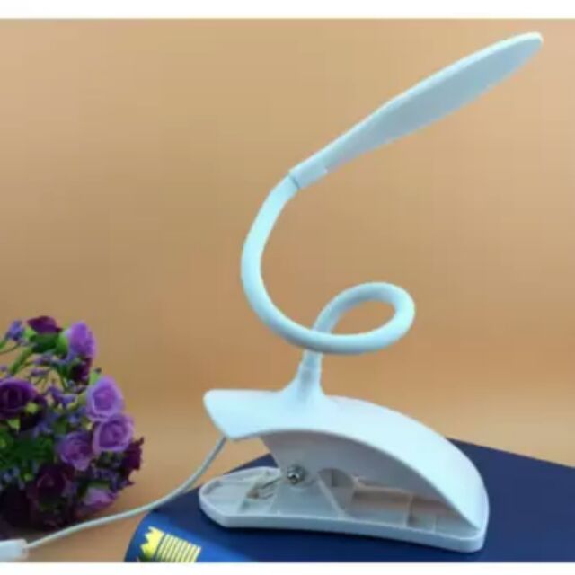 Đèn Led đọc sách kẹp bàn màu trắng