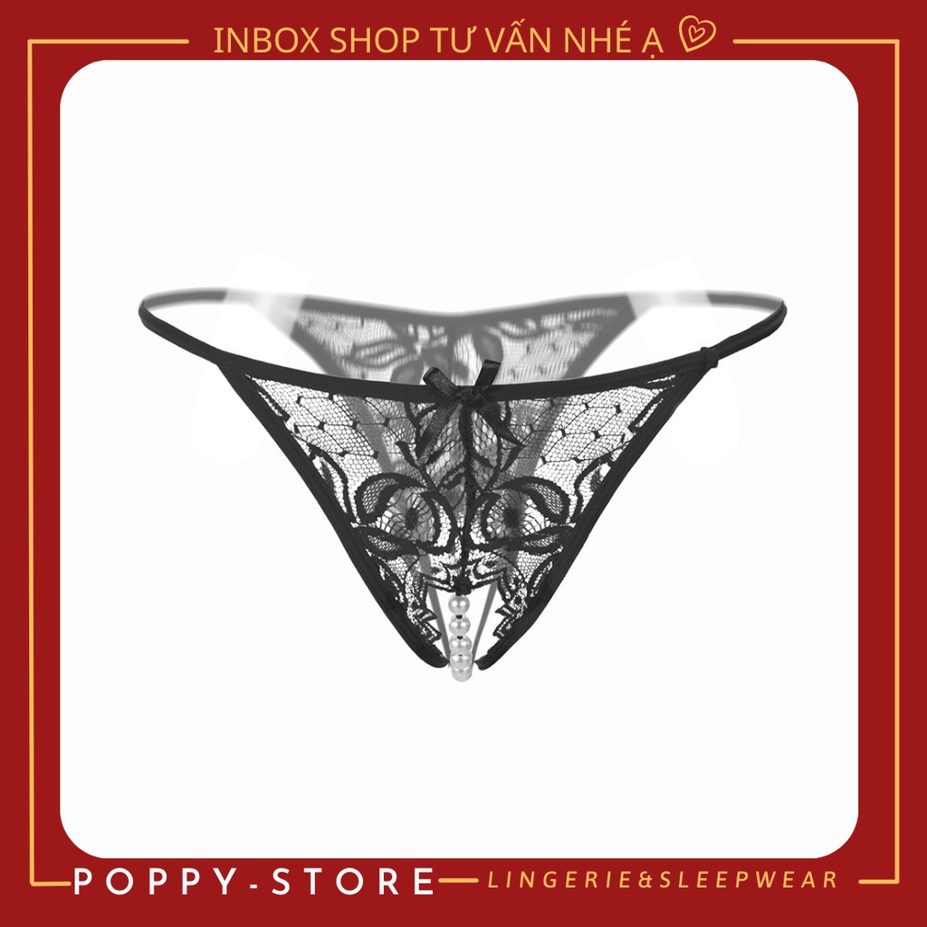Đồ Lót Sexy - Quần lọt khe - Xẻ đáy đính cườm⚡Mã AT31 / CHE TÊN SẢN PHẨM⚡quần ren buộc dây gợi cảm-vải mềm-thoáng mát