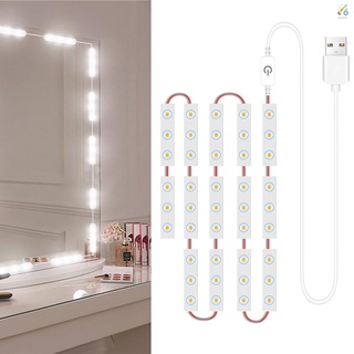 14 Đèn led gắn gương trang điểm có thể điều chỉnh độ sáng kèm dây cáp usb
