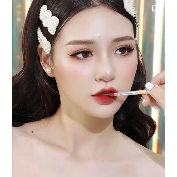Son Thái đỏ đậm siêu lì không thấm nước phong cách Tây sang trọng - KunStore