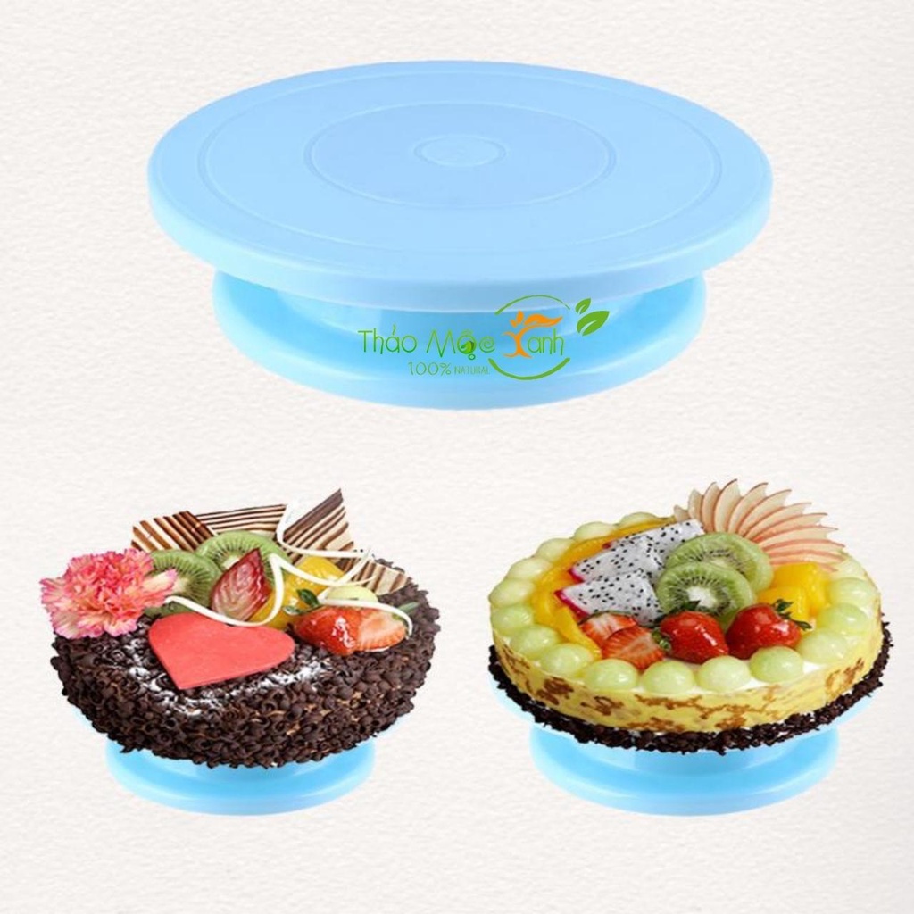 Bàn xoay nhựa trang trí bánh kem - dụng cụ làm bánh