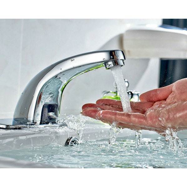 Vòi rửa tay cảm ứng chạy bằng điện và pin,vòi lavabo rửa tay ML04