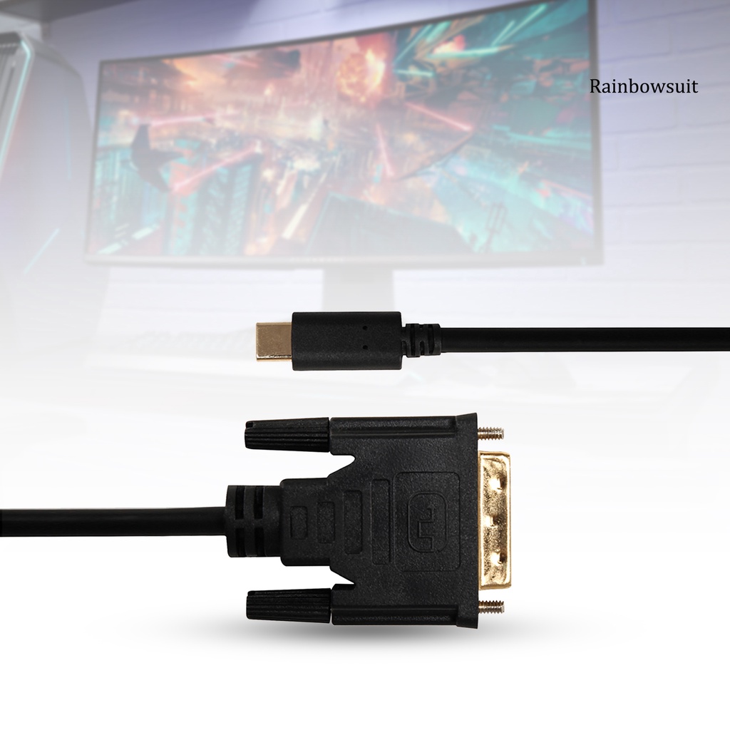 Dây Cáp Chuyển Đổi Type-C Sang DVI 1.8m 4K Cho Máy Tính