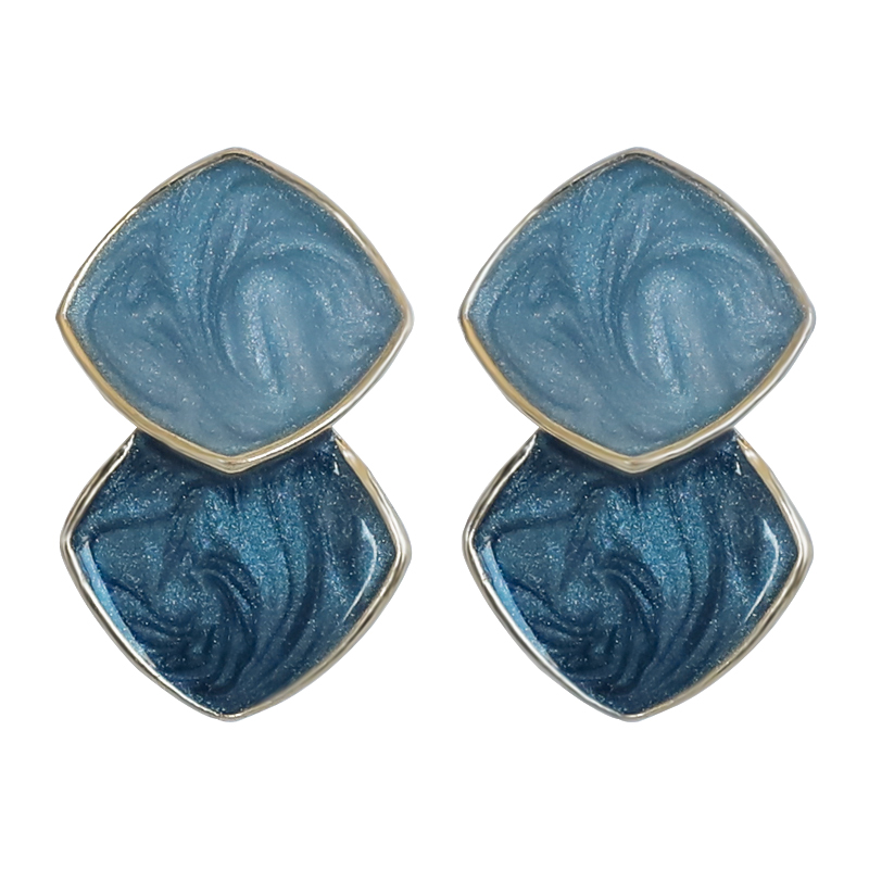 Đôi bông tai mạ bạc 925 đính đá thời trang cho nữ