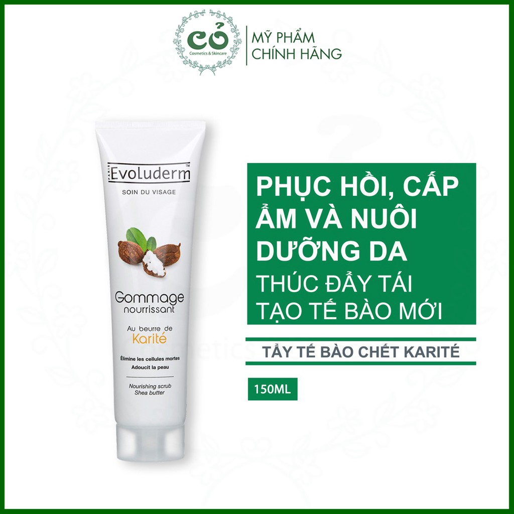 Sữa Tẩy Tế Bào Chết Evoluderm Dành Cho Mặt Tinh Chất Bơ Hạt Mỡ 150ml