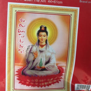 Tranh thêu quan âm bồ tát