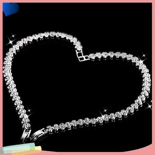 Vòng Đeo Tay Đính Đá Lấp Lánh Thanh Lịch Dành Cho Nữ