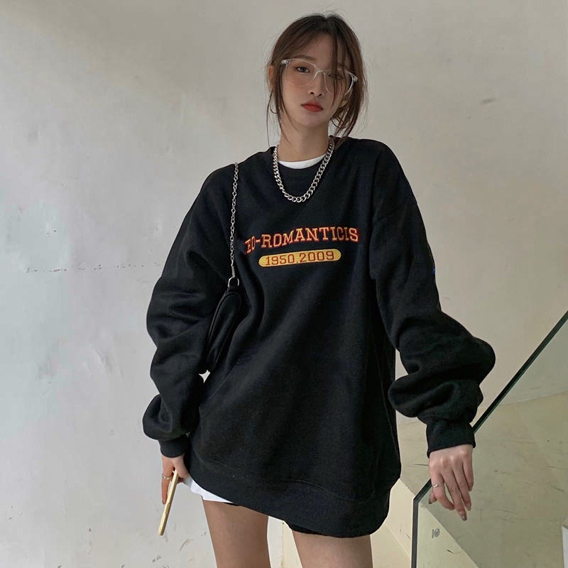 Áo Sweater ROMANTIC UNIVARSEL Nam Nữ unisex phong cách Hàn Quốc cá tính, Chất nỉ bồng đẹp HALEY HD291 | BigBuy360 - bigbuy360.vn