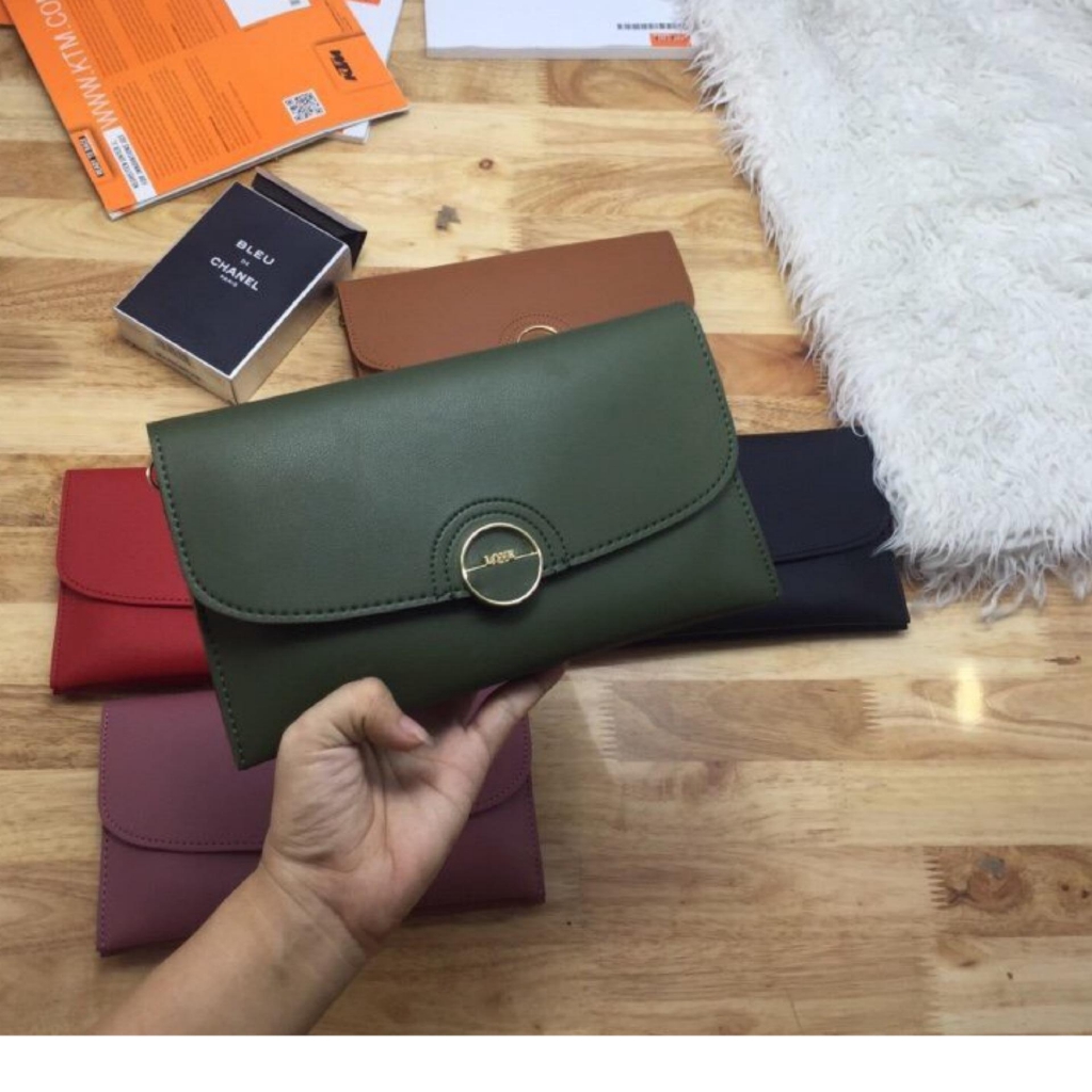 Ví nữ cầm tay Quảng Châu (màu xanh)