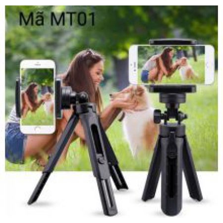Chân chụp ảnh Mini Cho Điện Thoại- Máy Ảnh mini Xếp Gọn 3 Chân Tripod Support MT01 Xoay 360 Độ