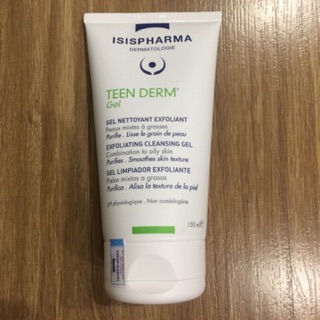 Sữa rửa mặt giảm nhờn và ngăn ngừa mụn Teen derm gel isis pharma 150ml