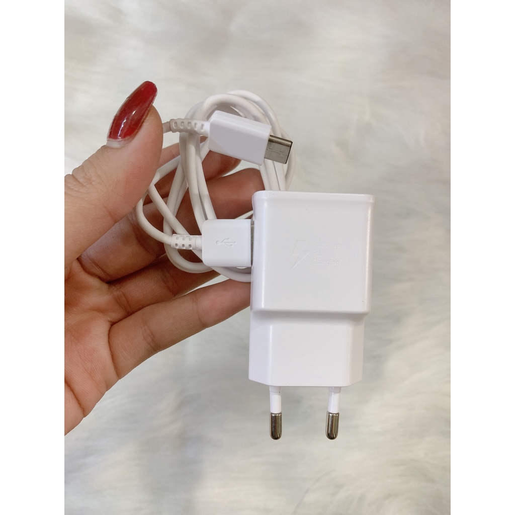 Combo Sạc Nhanh 2A Samsung, Cáp Sạc Type C, Micro-USB Zin Chính Hãng Bảo Hành 1 Đổi 1